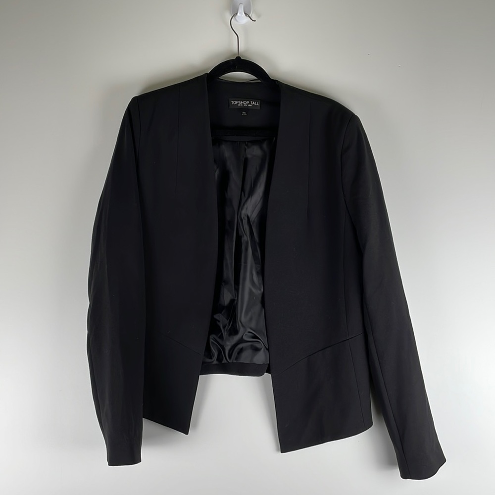 Topshop Tall Herringbone Blazer